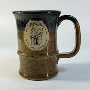Masada Leather & Crafts Shoppe Athens Ga. Coffee Mug Stoneware Studio Pottery